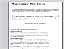 Tablet Screenshot of ablazeacademy.com